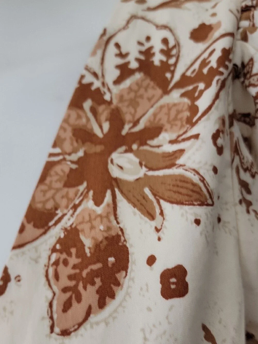 Abercrombie & Fitch Floral Maxi Dress Puff Sleeve Cottage Boho Hippie
